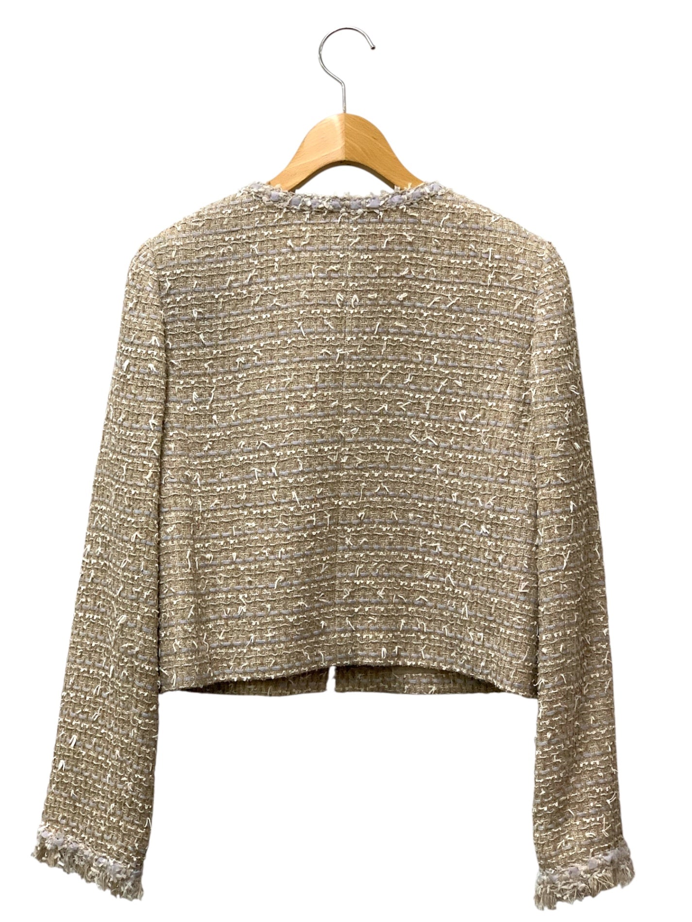 フォクシーブティック Jacket Fiore 43253 ジャケット 40 ベージュ ツイード ITS2DISMWW2O