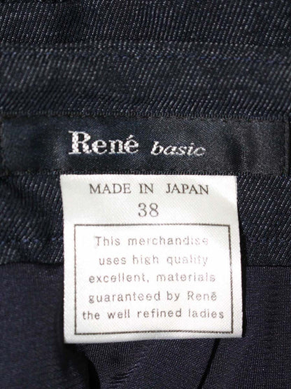 ルネ 5824010 スカート 38 ネイビー デニム風 ITKB3FS7N6HW