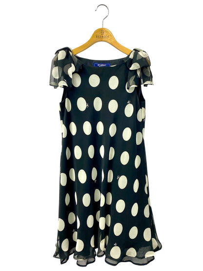 エムズグレイシー Polka dot Ciffon Dress 911342 ワンピース 40 ブラック 水玉柄 IT1U5BKXNKMO