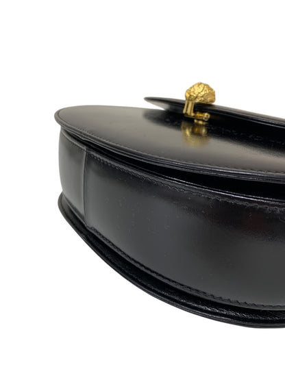 和光 ハンドバッグ ブラック レザー IT6W1BKJP8KK