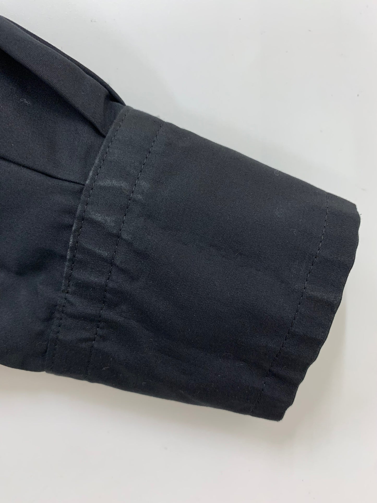 ブラミンク 7921-230-0084 シャツ 38 ブラック クルーネック バックジップ IT15FTUWZCAZ