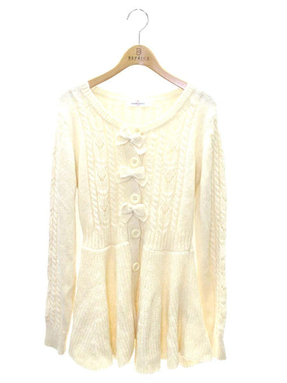 ギャラリービスコンティ 1422164 カーディガン 2 アイボリー リボン ITTHM09YKZVY