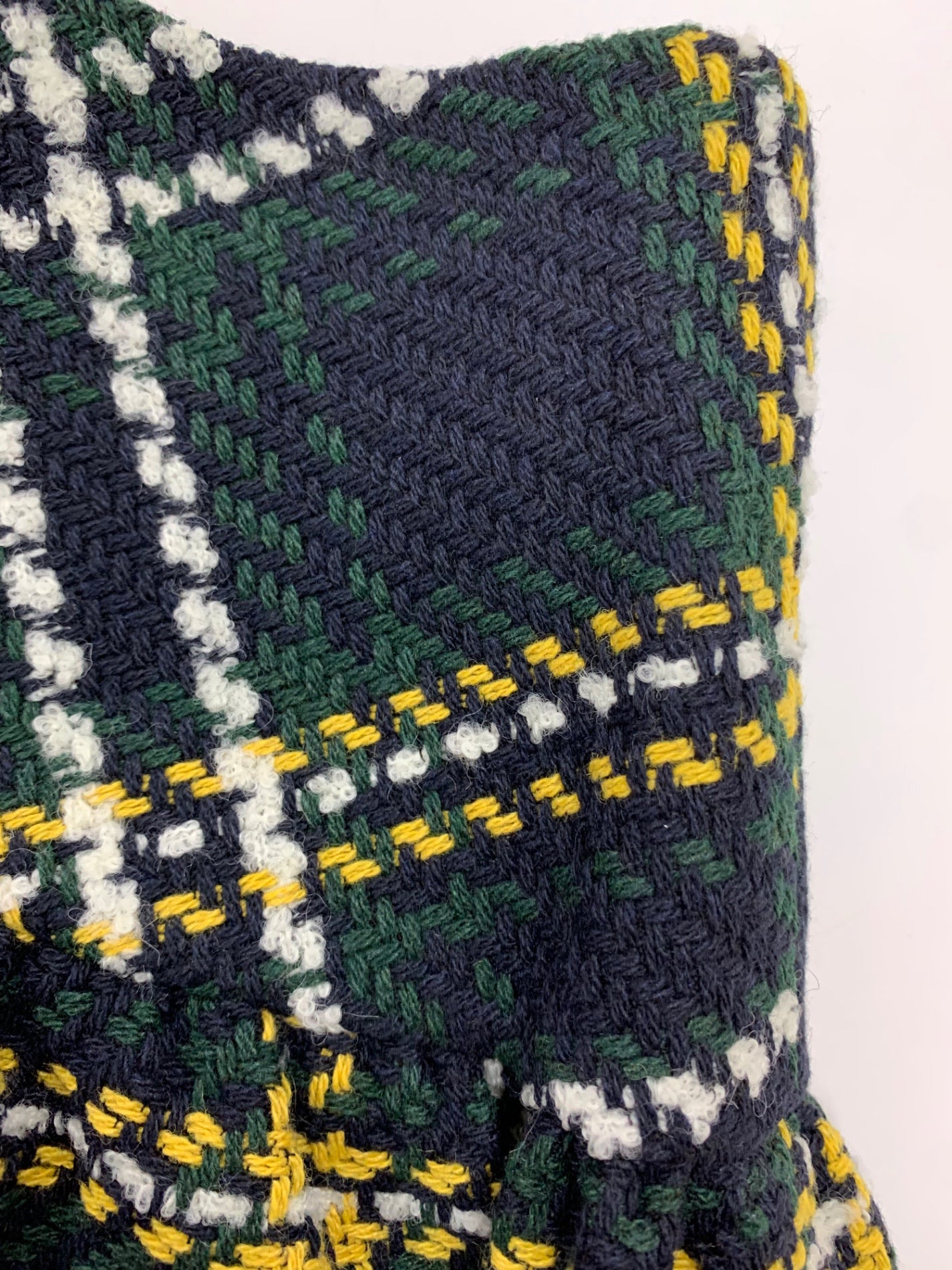 エムズグレイシー サスティナブルチェックスカート 117613 スカート 36 グリーン/ネイビー ITJMJLQ14JPW