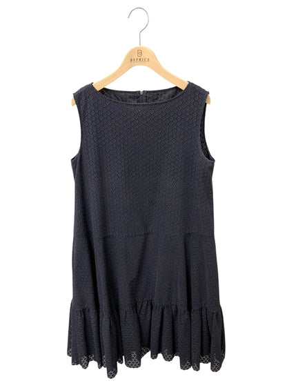 フォクシーブティック Dress Cerisier 43374 ワンピース 40 ネイビー アイレットレース刺繍 ITDWMO21PIGL