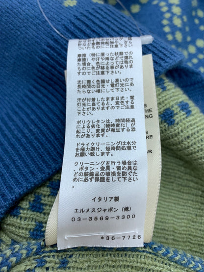 エルメス 3E2711D8  カーディガン 34 ブルー カシミヤ コットン BRIDES de GALA IT75O2RY0TMO 【SALE】