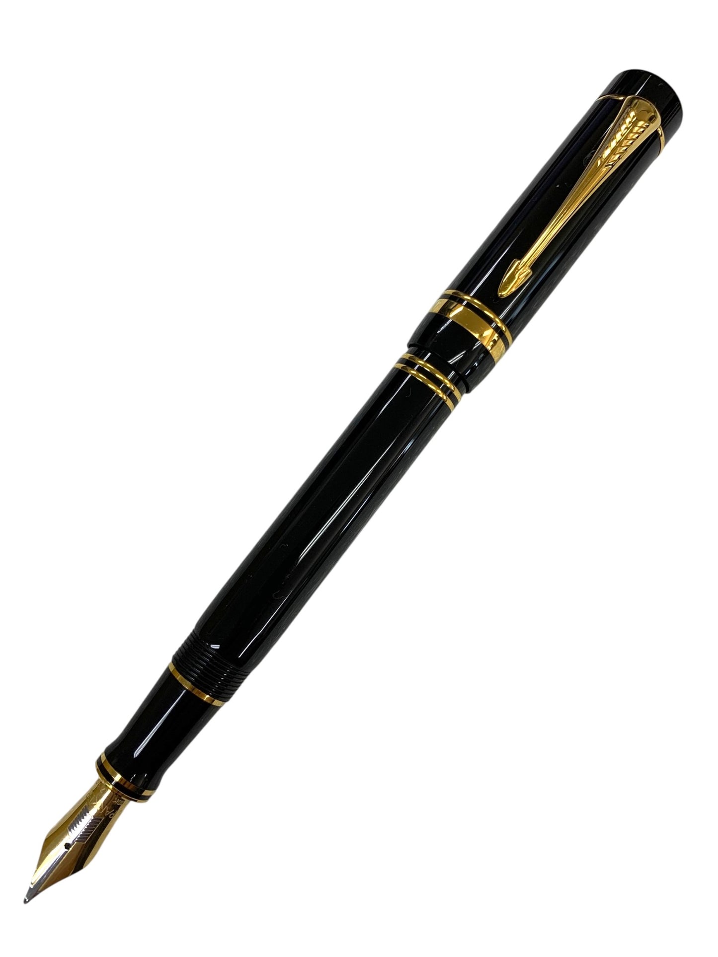 パーカー 万年筆 旧デュオフォールド センテニアル ブラック M 18K ITOF4Y2CQG4C