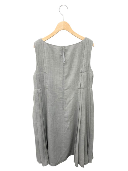 フォクシーブティック Side Pleat Dress 44690 ワンピース 42 グレー IT80QNMADUBG