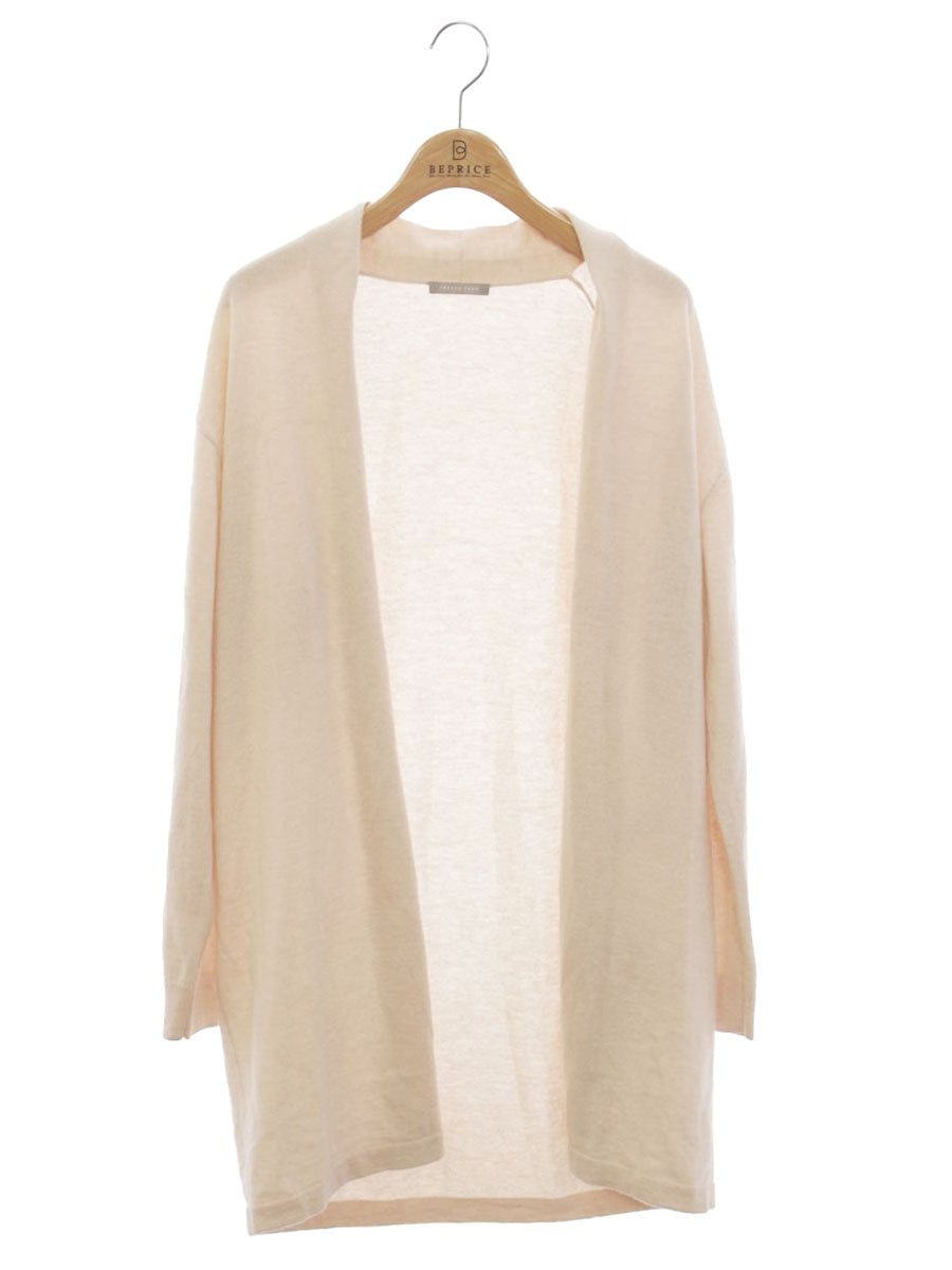 セオリーリュクス 03-8303762-310-038 カーディガン 38 ベージュ カシミヤ ミディアム ITUWN14IAHM0