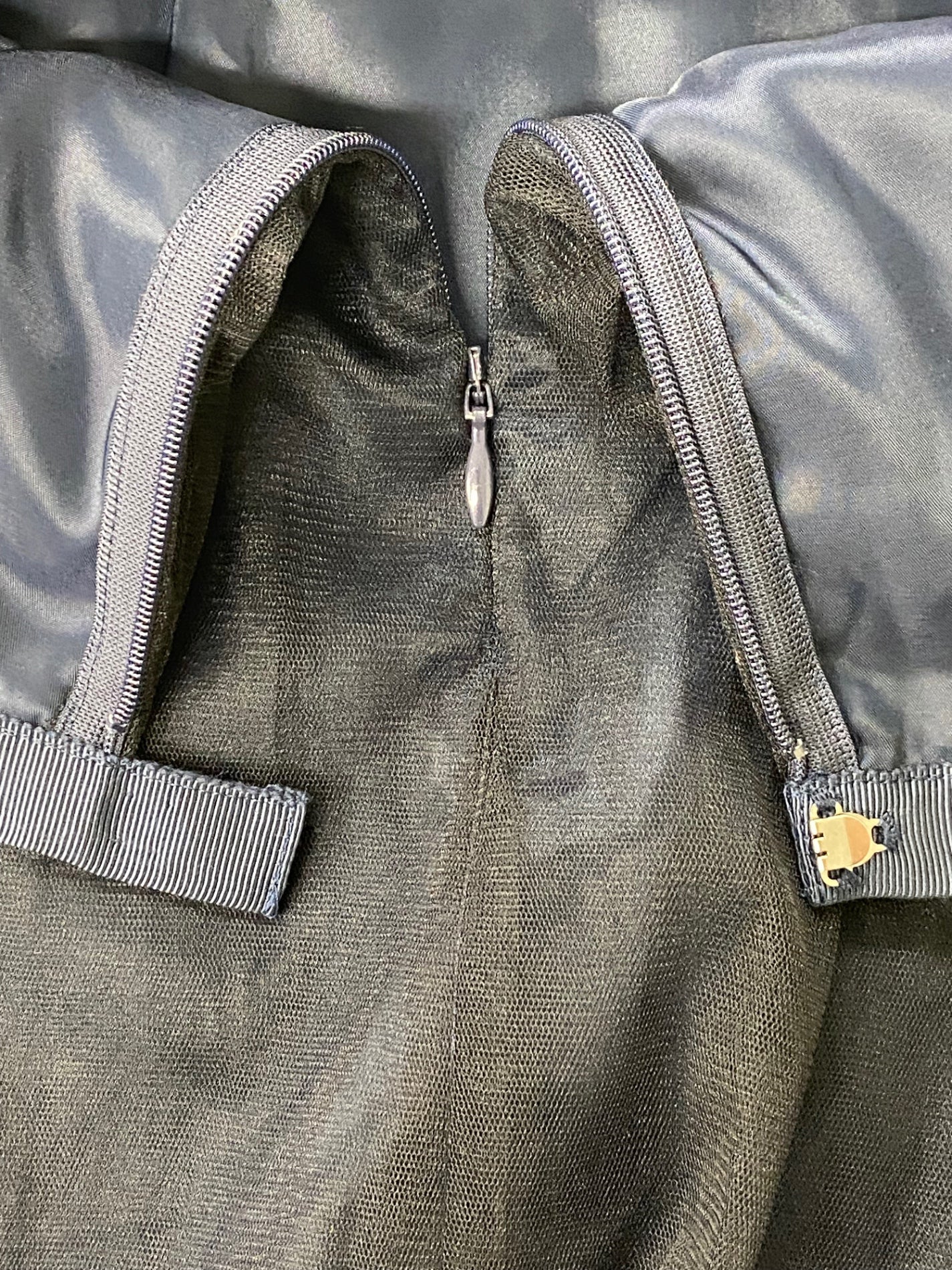 ユナイテッドアローズ チュール ギャザースカート 1524-162-5157 36 ネイビー 22AW ITKG2WJ66J7S