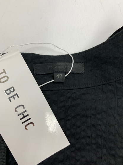 トゥービーシック ｗ５Ⅿ11 トップス 42 ブラック リボン ラインストーン ITD8T6WCYVZV