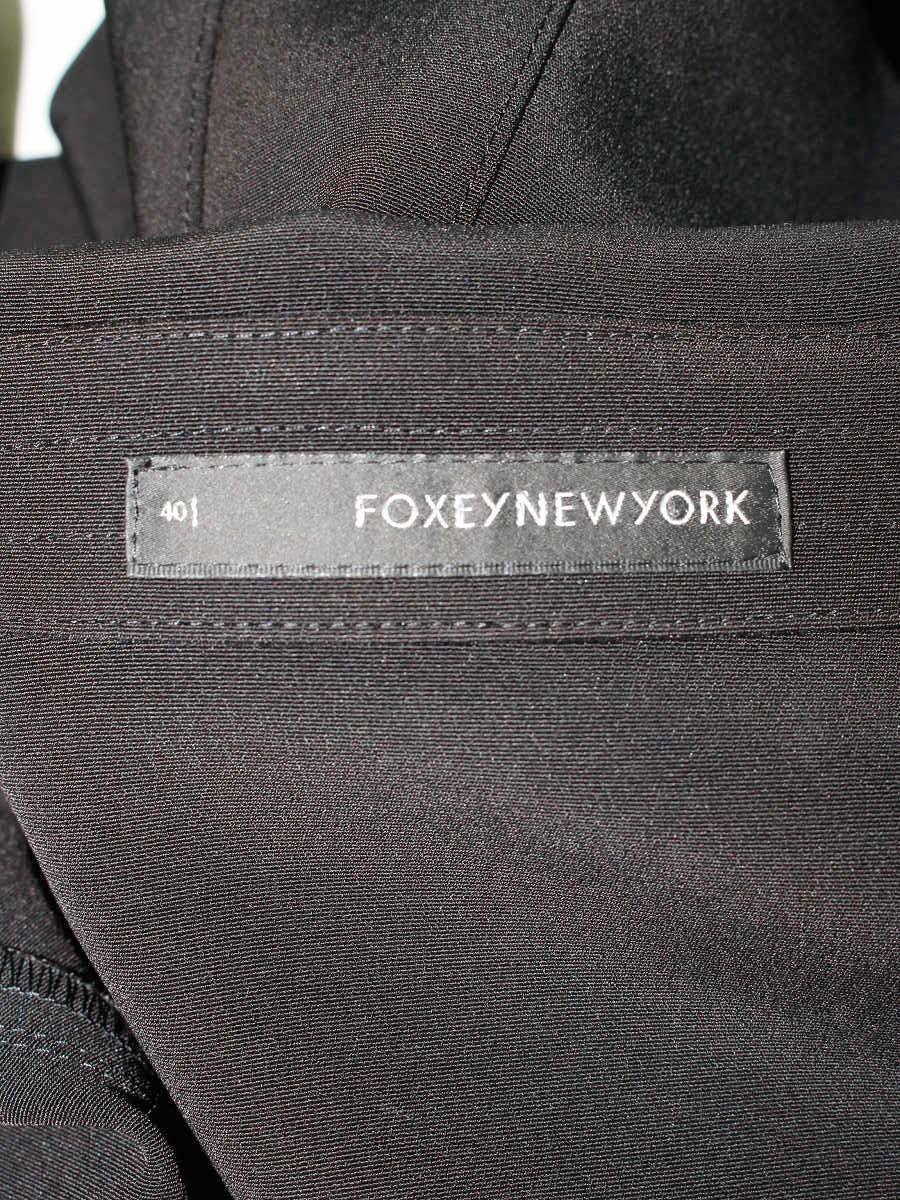 フォクシーニューヨーク 25692 ジャケット 40 ブラック テーラード パフスリーブ ITA323IG2PT8