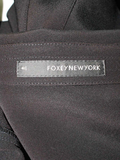 フォクシーニューヨーク 25692 ジャケット 40 ブラック テーラード パフスリーブ ITA323IG2PT8