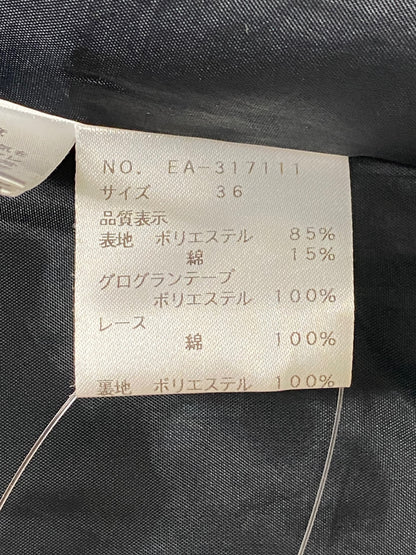 エムズグレイシー 317111 スカート 36 ブラック ジャガード リボン柄 IT856YYVSEFI