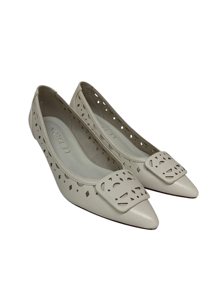 ルタロン POINTED CUTWORK ORNAMENT PUNPS パンプス 23 アイボリー ポインテッドトゥ カットワーク 5.5cm ITA12AT73PS8