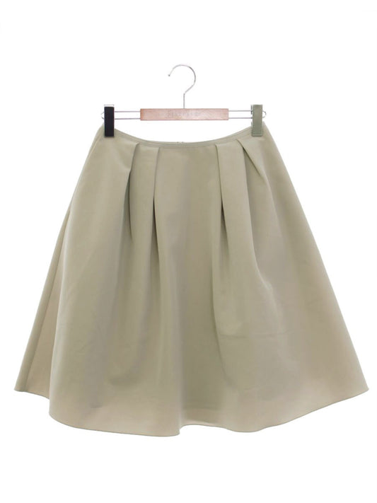 フォクシーニューヨーク 39416 スカート 38 ベージュ タック フレア ITIFUN7V2E3K