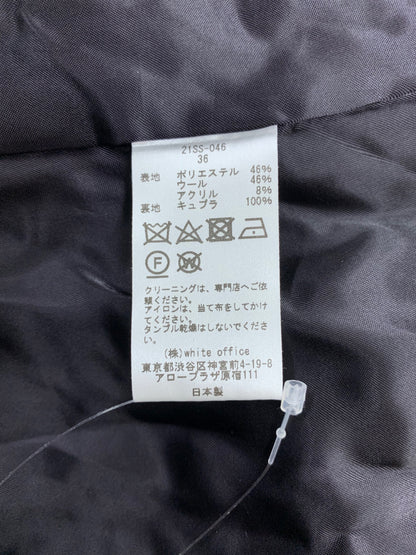 クチュールドアダム ×renoma PARIS ボアP-ジャケット 21SS-046 36 ブラック ITMFRPCESYEG