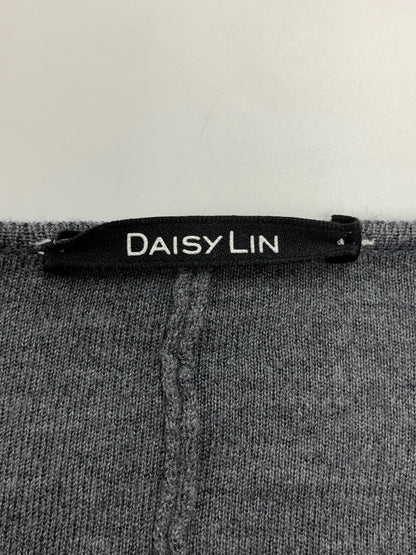 デイジーリン ウォッシャブルデイジーハンプトン 06745 ロングカーディガン グレー ITM8TGOHV5ZQ