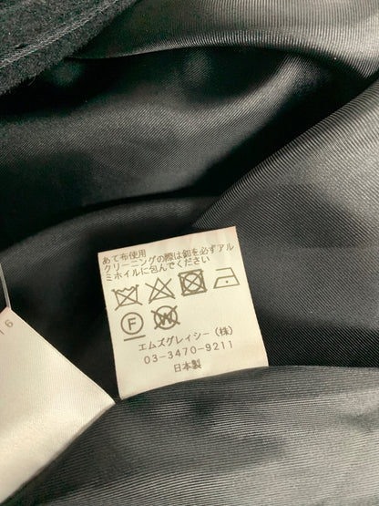 エムズグレイシー 019514 コート 38 ブラック アンゴラ混 ITGIWQR1P0JG