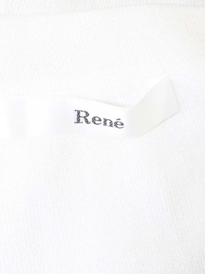 ルネ 6612820 カーディガン 36 ホワイト ニット ボレロ ITHSXENUSE64