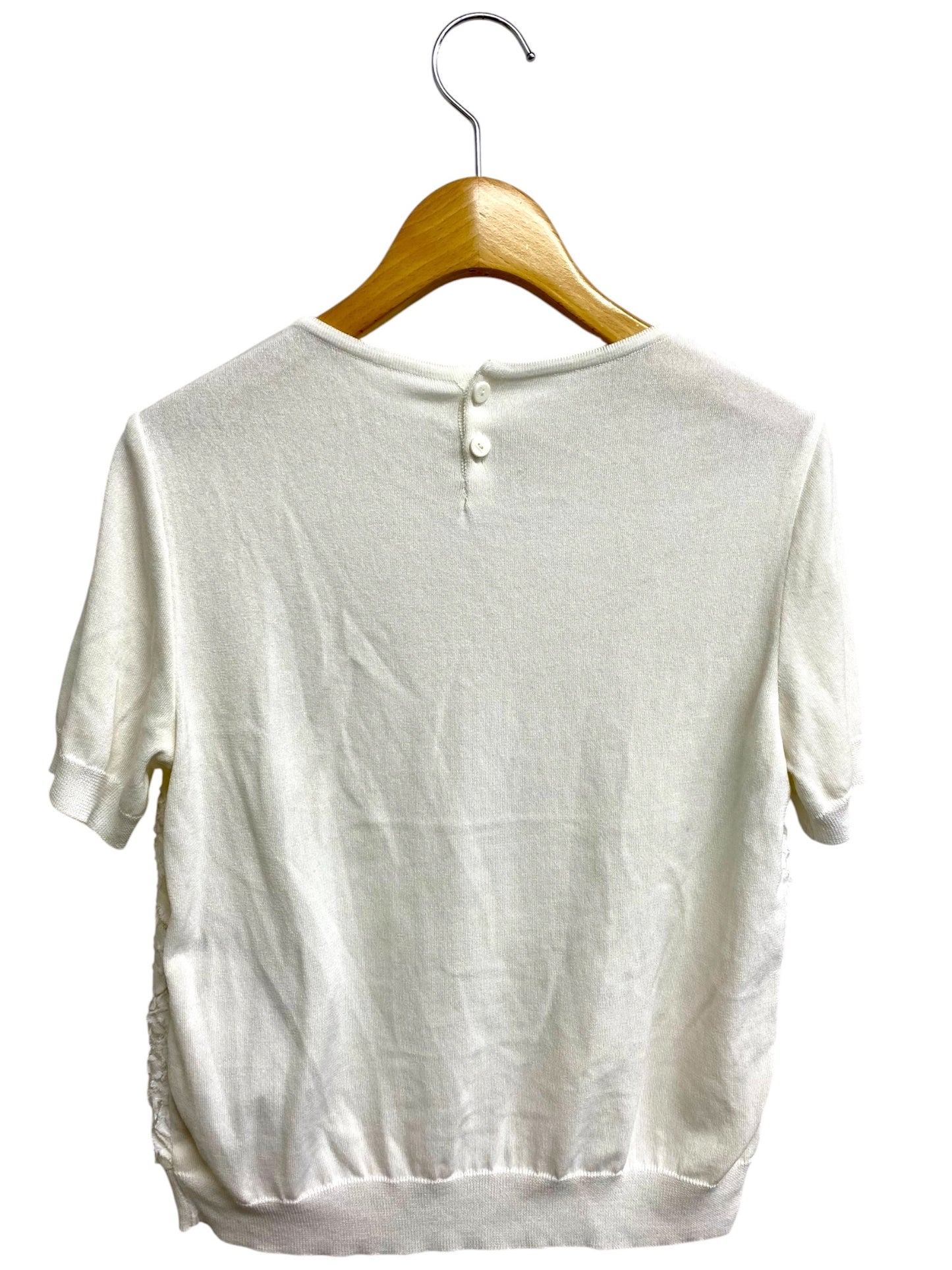 フォクシーブティック Jasmine white 36798 Tシャツ カットソー 40 ホワイト ITJMA545XTKW
