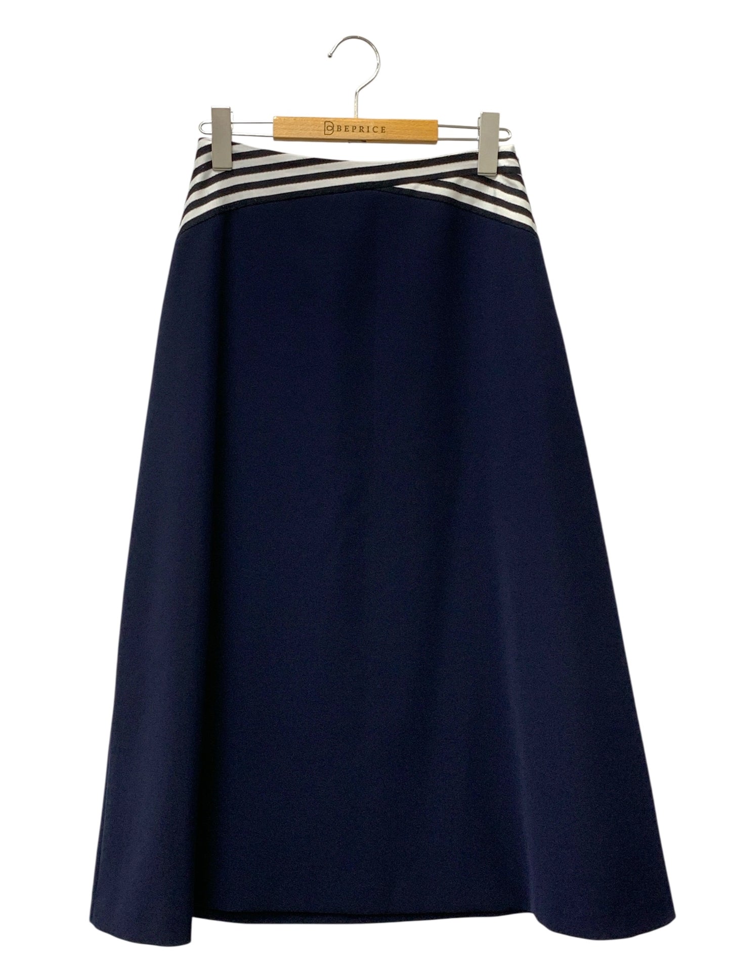 ボーダーズアットバルコニー FLARE SKIRT BD2211-3H-05 スカート 36 ネイビー ITHRE8EKEX0H