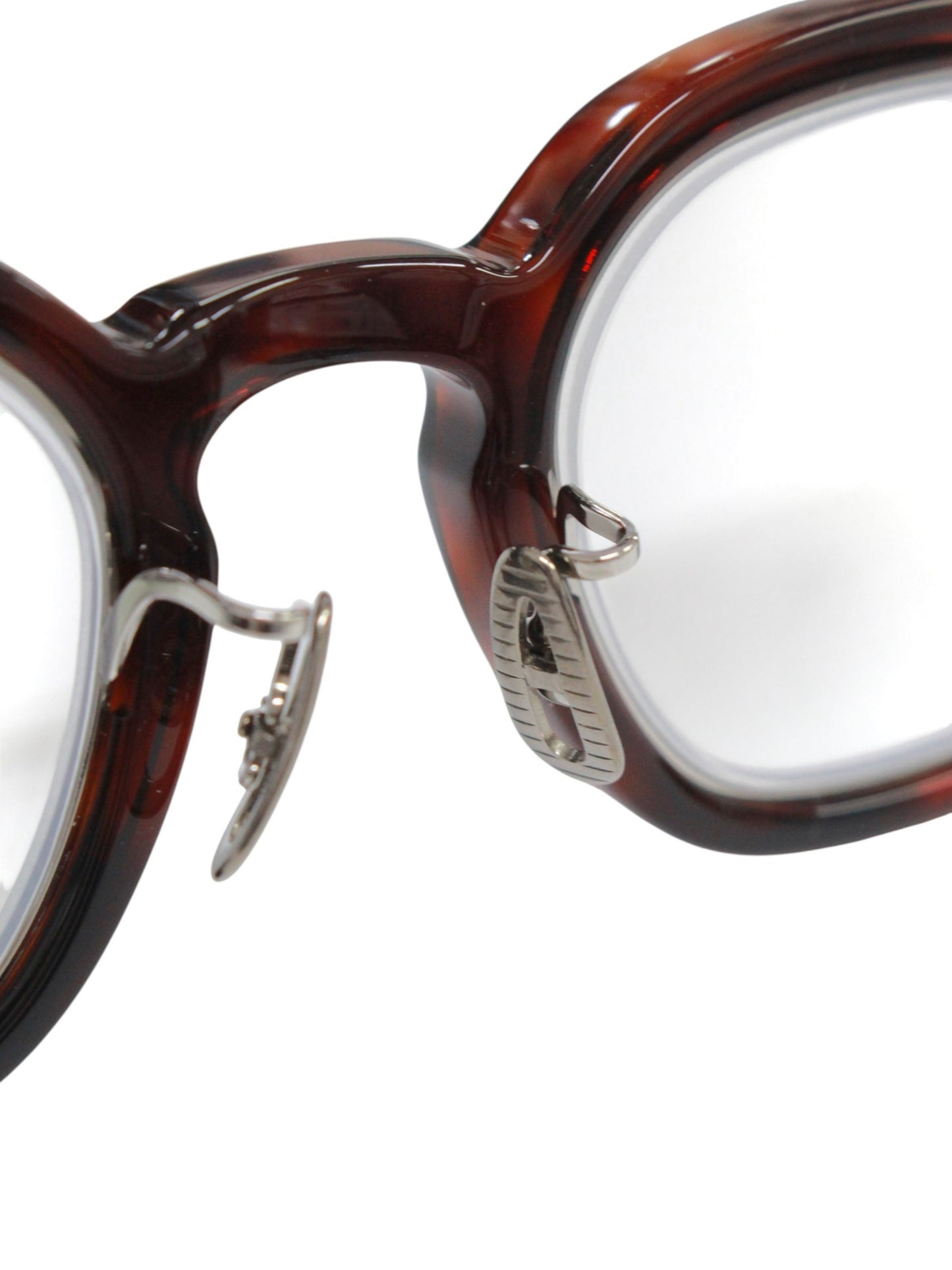 ユウイチトヤマ 5 BEACON col.03 メガネ ブラウン セルフレーム フルリム ウェリントン IT2LQBVCY584