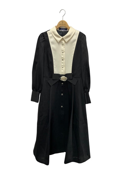 エムズグレイシー 配色切り替えイノセントドレス 411601 ワンピース 42 ブラック ITR4Q45RC64C