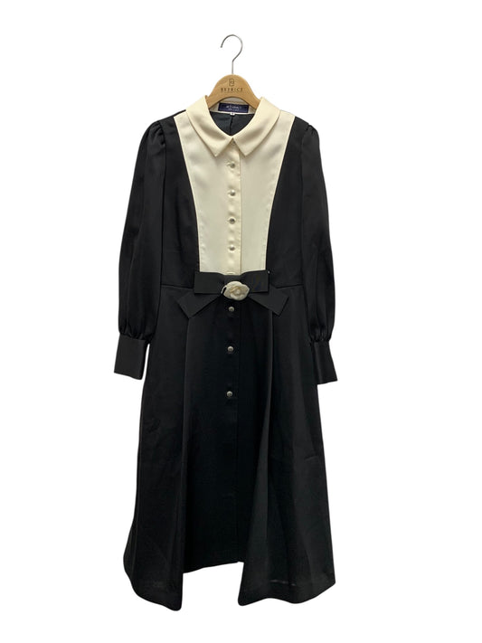 エムズグレイシー 配色切り替えイノセントドレス 411601 ワンピース 42 ブラック ITR4Q45RC64C