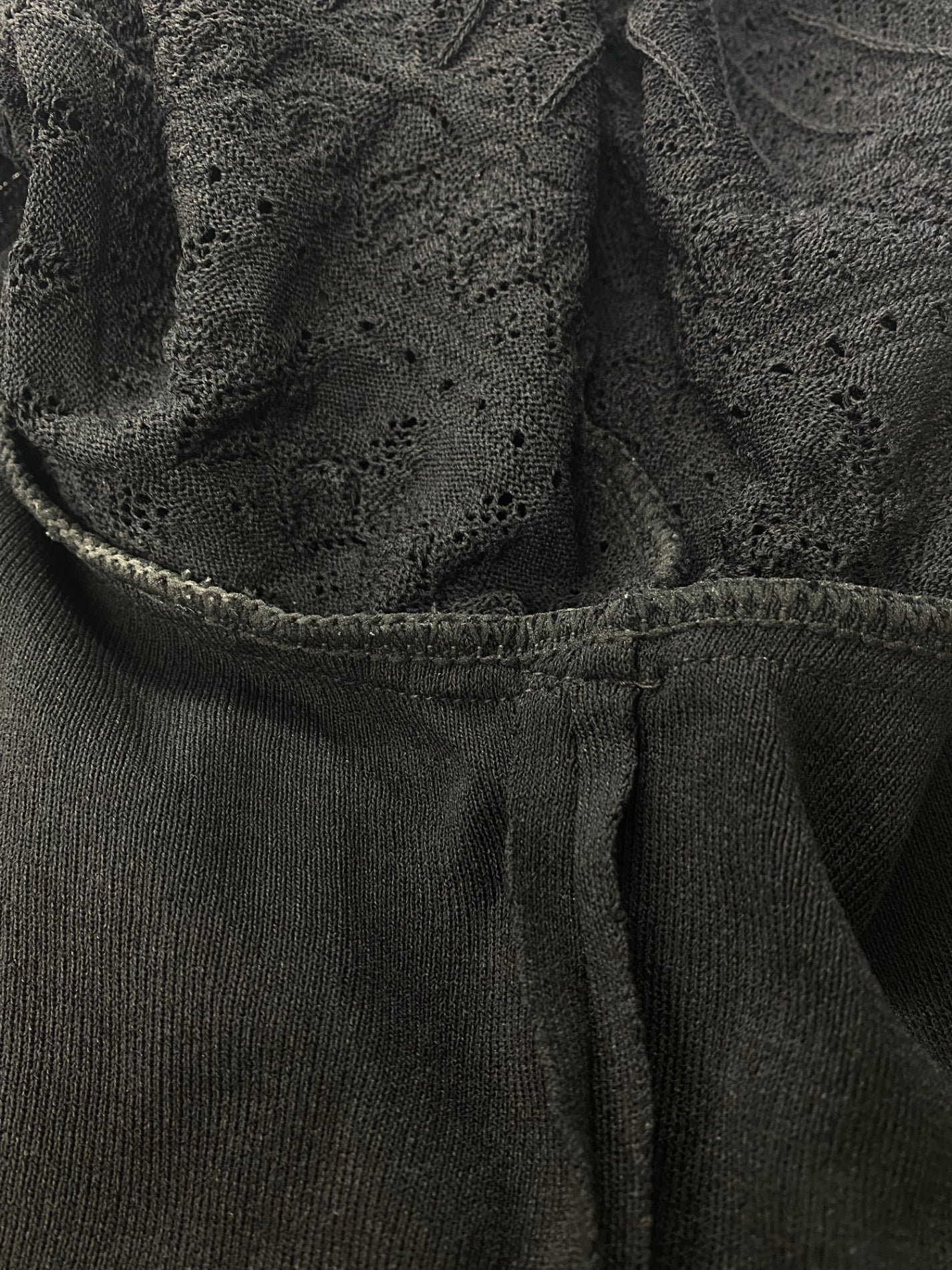 ルネ Lacy Puffy Knit 6322540 ニット カーディガン 38 ブラック IT4HBXF9QABU