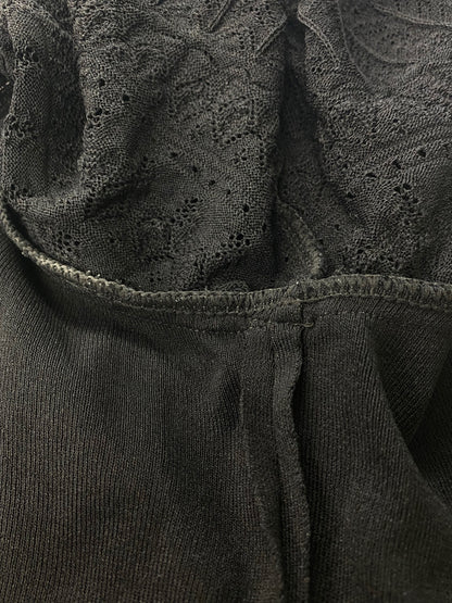ルネ Lacy Puffy Knit 6322540 ニット カーディガン 38 ブラック IT4HBXF9QABU