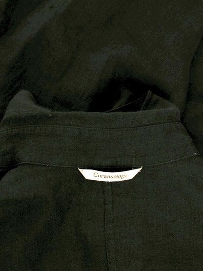 カレンソロジー CL406026ER チュニック F ブラック リネン 麻 ITBCXPTJDDHW