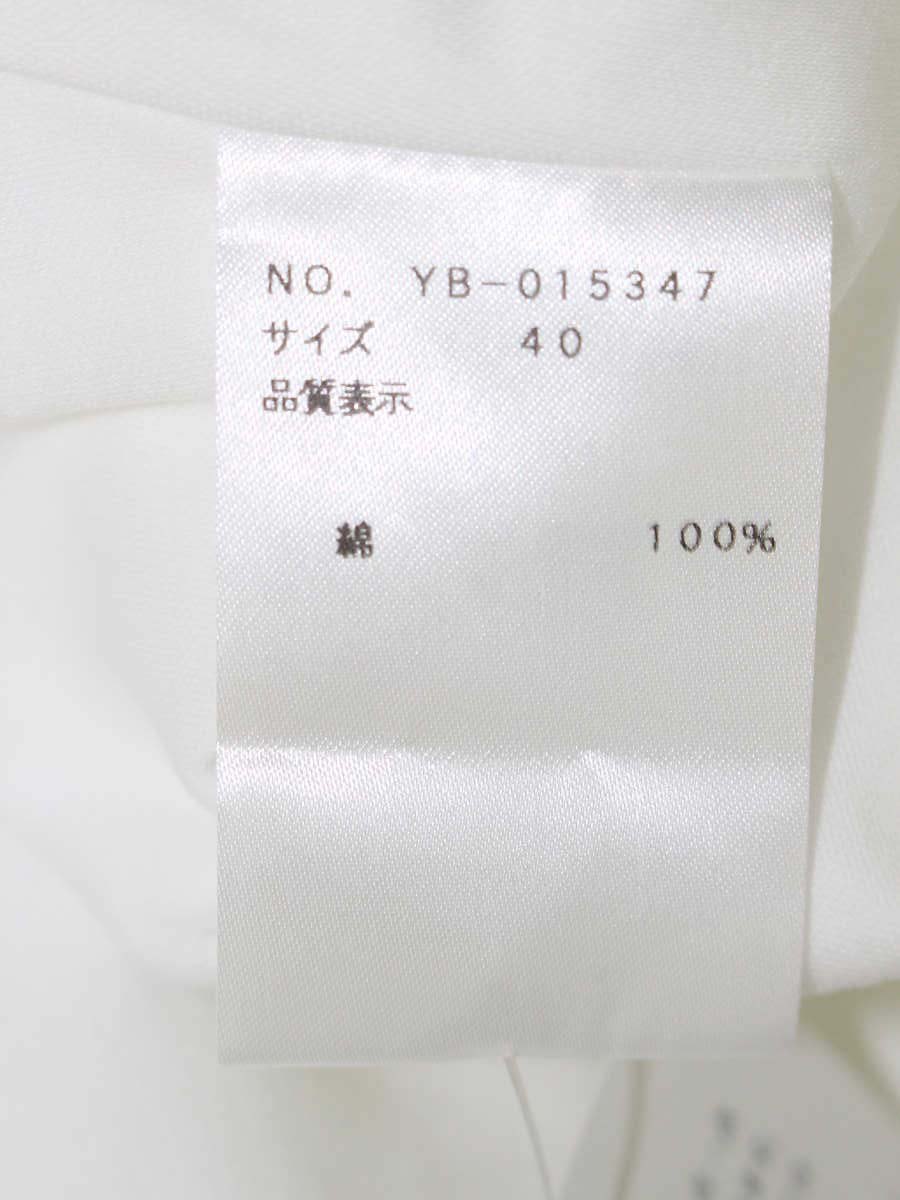 エムズグレイシー 015347 トップス 40 ホワイト Vネック ボタン IT2UCAZD68P2 【SALE】