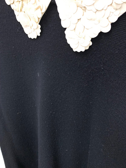 フォクシーブティック Knit Dress Jasmine White 34705 ワンピース 40 ブラック ITI1HQSVV61I