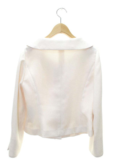 エムズグレイシー 914110 ジャケット 38 アイボリー カメリアボタン ラインストーン ITZACHJYH3IO