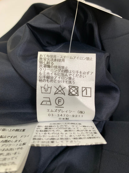 エムズグレイシー 514122 ブルゾン 38 ネイビー ジップアップ ジャケット リボン ITHZ6E5SEYY0