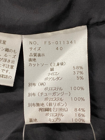 エムズグレイシー 011341 ワンピース 40 ブラック レース リボン ITH0HHRVO1CF