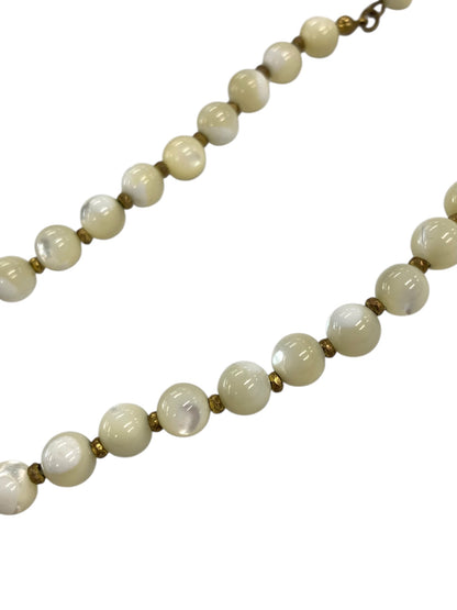 ミリアムハスケル ネックレス ホワイト ハート フェイクパール ヴィンテージ ITASDOFDXVMK