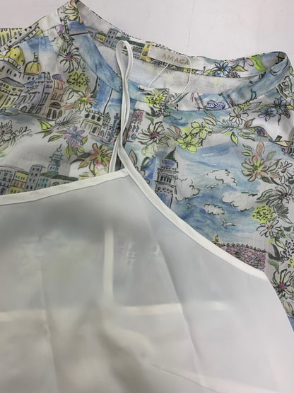 アマカ LIBERTY ヴェネツィア ワンピース V5J03-725-24 40 ブルー 25SS 20thアニバーサリーモデル IT42YTTTUATU