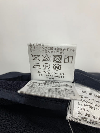 エムズグレイシー 724120 セットアップ 42 ネイビー ジャケット スカート 花 ラインストーン IT6BYWZATA5S