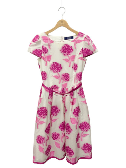 エムズグレイシー Jacquard Pink Dress 911332 ワンピース 40 ホワイト 花柄 ITWS3HMS4J7K