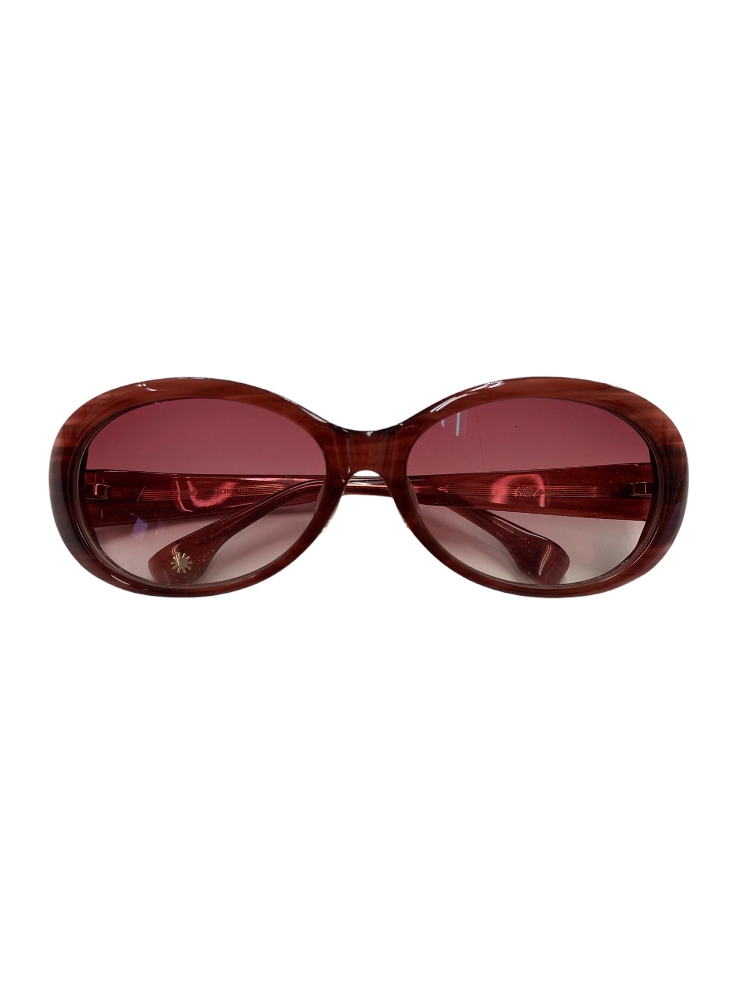 フォーナインズ feelsun F-03NP サングラス レッド フィールサン オーバル ラメ IT9ES4E4VBK0