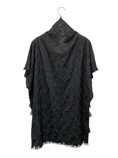 イッセイミヤケ IM13KH542 トップス 2 ブラック カットワーク フリンジ ITMHYARXT17C