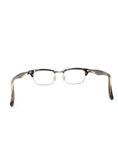 金子眼鏡 恒眸作 T-254 CHS メガネ チョコササ コンビフレーム フルリム サーモントブロウ ITUI5MPN4EE8