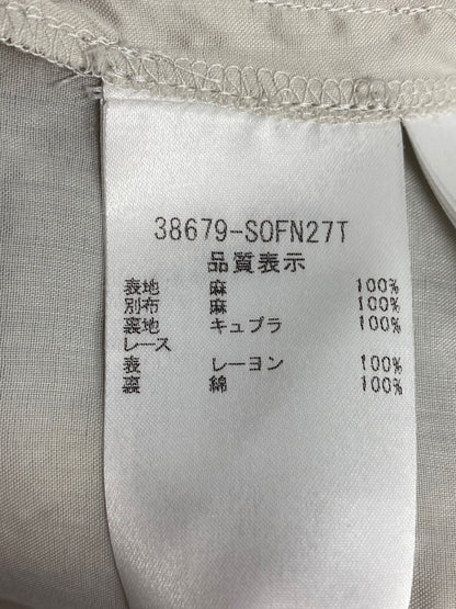 フォクシーブティック Step Circle 38679 ワンピース 42 グレージュ リネン ITZMUY4LE4US