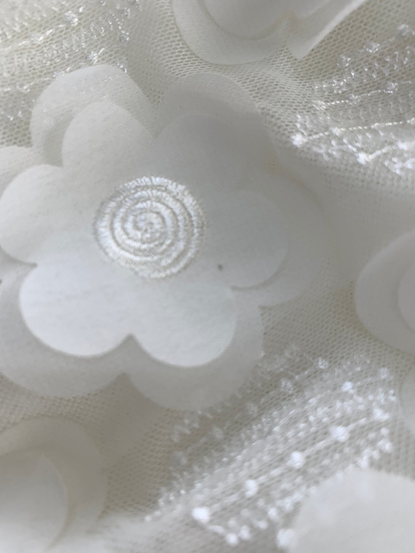 エムズグレイシー 015305 Tシャツ カットソー 40 ホワイト フラワーモチーフ ITA70KQ3VH6C