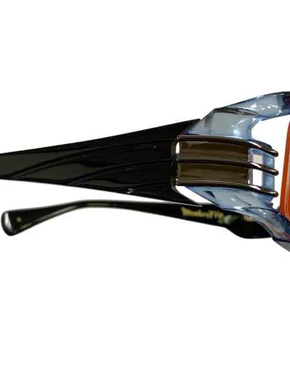 モンキーフリップ 魏鏡-改 メガネ ブルー セルフレーム スクエア ITPU8BG97ATC