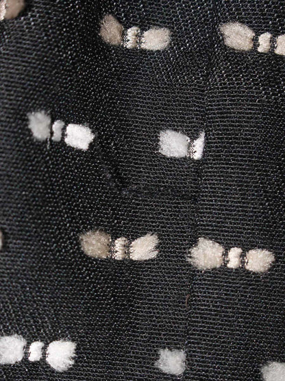 エムズグレイシー 814512 ジャケット 40 ブラック カメリアジップ リボンモチーフ ノーカラー ITAXES7X6WP4