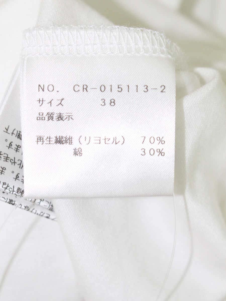 エムズグレイシー 015113 Tシャツ カットソー 38 ホワイト 香水ボトル スパンコール IT0K9VX5PC73