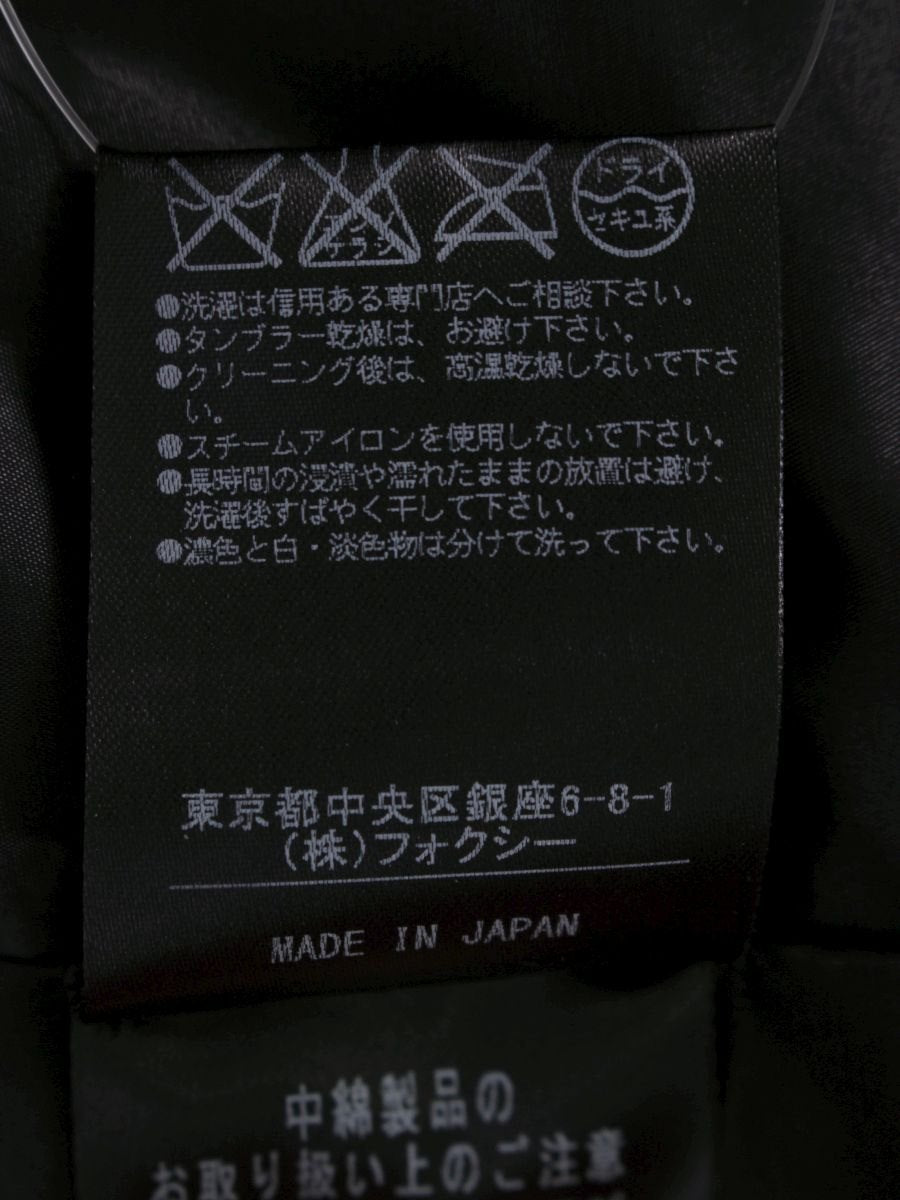 フォクシーニューヨーク ジャケット タキシードクッション エブリデイ 33712 40 ブラック ITT8JOH030E5