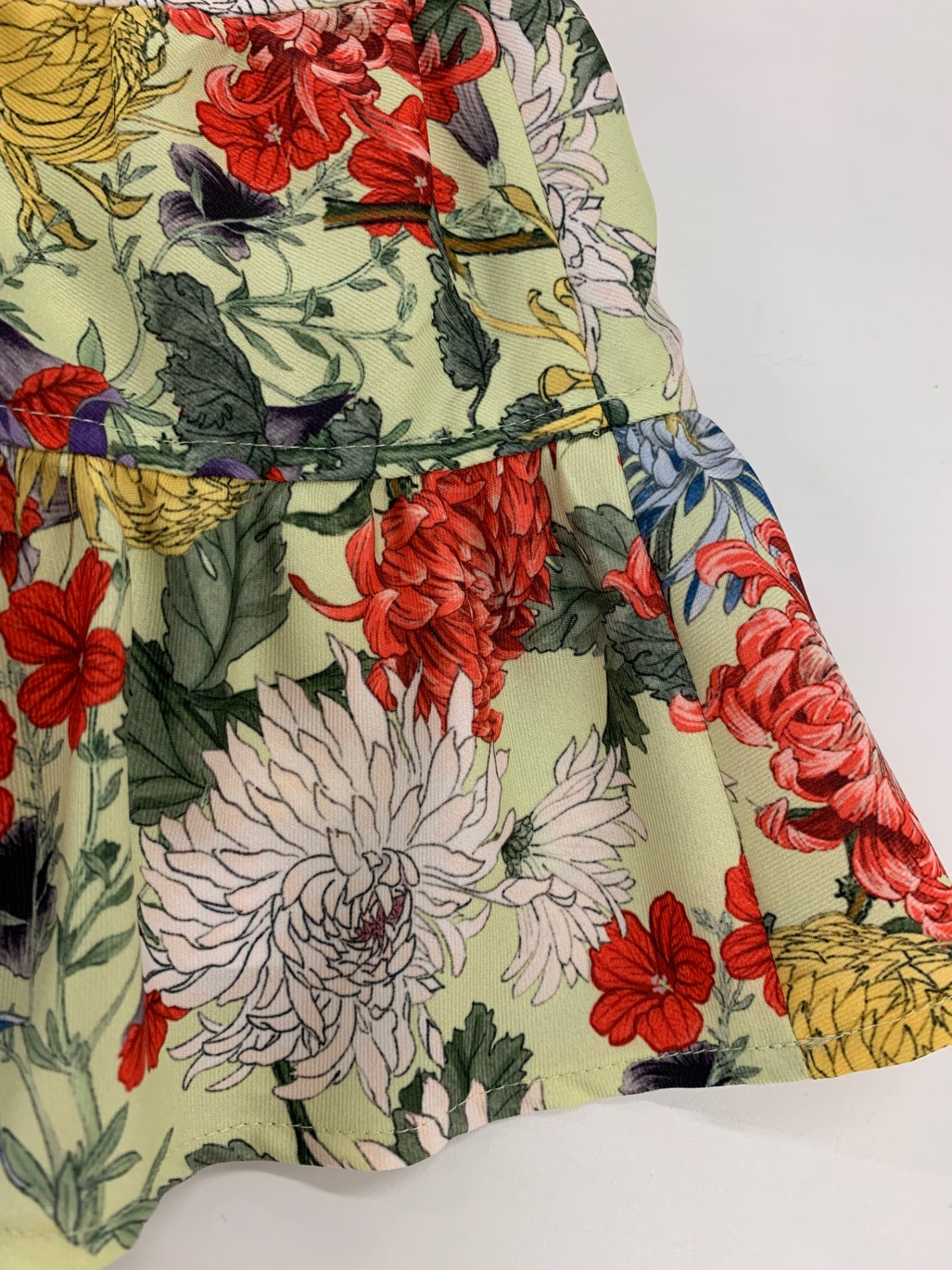 アディアム 43489 チュニック S マルチカラー フラワープリント ノースリ フレア ITJTYRBGN9YM